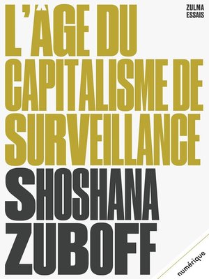 cover image of L'Âge du capitalisme de surveillance